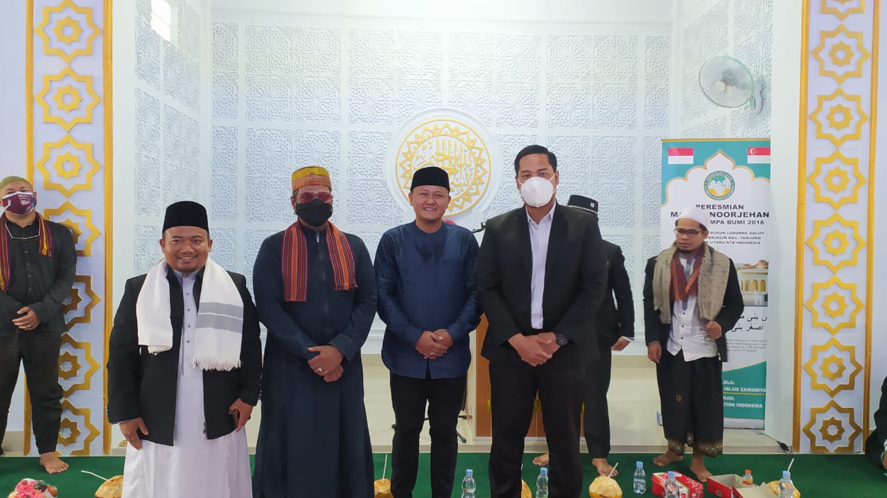 Wabup Lombok Utara Resmikan Masjid Bantuan Donatur Singapura